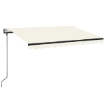 Tenda Automatica con Sensore Vento e LED 350x250 cm Crema