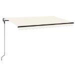 Tenda Automatica con Sensore Vento e LED 450x300 cm Crema