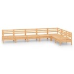 Set Salotto da Giardino 7 pz in Legno Massello di Pino