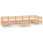 Set Salotto da Giardino 8 pz in Legno Massello di Pino