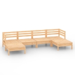 Set Salotto da Giardino 6 pz in Legno Massello di Pino