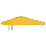 Copertura Superiore per Gazebo a 2 Strati 310 g/m² 3x3 m Gialla