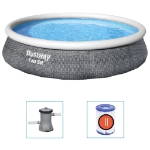 Bestway Set Piscina Gonfiabile Fast con Pompa 396x84 cm