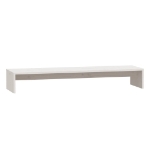 Supporto per Monitor Bianco 100x27x15 cm Legno Massello di Pino