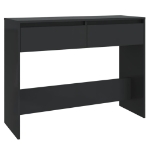 Tavolo Consolle Nero 100x35x76,5 cm in Truciolato