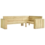 Set Divani da Giardino 2 pz con Cuscini Legno Pino Impregnato