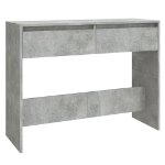 Tavolo Consolle Grigio Cemento 100x35x76,5 cm in Truciolato