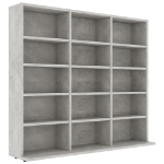 Armadio Porta CD Grigio Cemento 102x23x89,5 cm in Truciolato