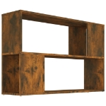 Libreria Rovere Fumo 100x24x63 cm in Legno Multistrato