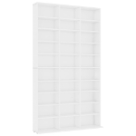 Armadietto TV Bianco 102x16x177,5 cm in Legno Multistrato