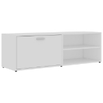 Mobile Porta TV Bianco 120x34x37 cm in Legno Multistrato