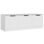 Mobile Porta TV Bianco 102x35x36,5 cm in Legno Multistrato