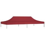 Tetto per Tendone per Feste 6x3 m Rosso Borgogna 270 g/m²