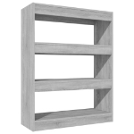 Libreria/Divisorio Grigio Sonoma 80x30x103 cm Legno Multistrato