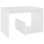 Tavolino Bianco 59x36x38 cm in Truciolato