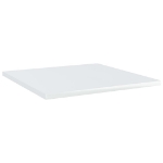 Ripiani Libreria 8 pz Bianco Lucido 40x40x1,5 cm in Truciolato