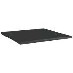 Ripiani Libreria 8 pz Nero Lucido 40x40x1,5 cm in Truciolato