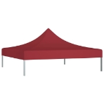 Tetto per Tendone per Feste 2x2 m Rosso Borgogna 270 g/m²