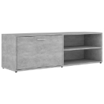 Mobile Porta TV Grigio Cemento 120x34x37cm in Legno Multistrato