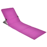 HI Sedia a Stuoia da Spiaggia Pieghevole PVC Rosa