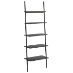 Scaffale Pendente a 5 Livelli Nero 64x34x185,5 cm