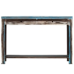 Tavolo Consolle in Legno Massello Vintage 118x30x80 cm