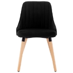 323058 Dining Chairs 2 pcs Black Velvet