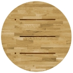 Piano del Tavolo Legno Massello di Rovere Circolare 23mm 500mm