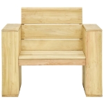 Sedie da Giardino 2 pz 89x76x76 cm in Legno di Pino Impregnato