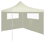 Pareti con Finestre per Gazebo 2 pz Crema