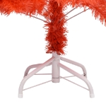 Albero di Natale Preilluminato con Palline Rosso 180 cm PVC