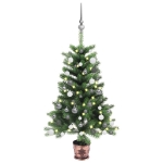 Albero di Natale Artificiale con LED e Set Palline 65 cm Verde