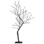 Albero di Natale 128 LED Bianco Freddo Ciliegio in Fiore 120 cm