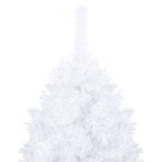 Albero Natale Artificiale con LED e Palline Bianco 150 cm PVC