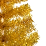 Albero di Natale Preilluminato con Palline Oro 180 cm PET