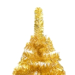 Albero di Natale Preilluminato con Palline Oro 150 cm PET