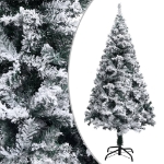 Albero di Natale Preilluminato con Palline Verde 210 cm PVC