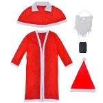 Set Natale Costume lungo di Babbo Natale