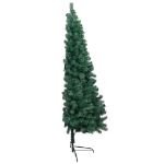 Albero di Natale Preilluminato con Supporto Verde 120 cm PVC