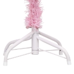 Set Albero Natale Artificiale con LED e Palline Rosa 180 cm PVC