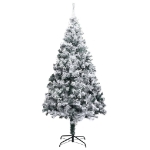 Albero di Natale Preilluminato con Palline Verde 180 cm PVC