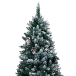 Albero di Natale Preilluminato con Palline e Pigne 210 cm