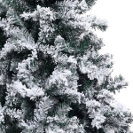 Albero di Natale Preilluminato con Palline Verde 210 cm PVC