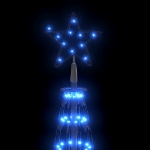 Albero di Natale a Cono con 752 LED Blu 160x500 cm