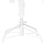 Albero Natale Artificiale con LED e Palline Bianco 150 cm PVC