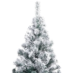 Set Albero Natale Artificiale LED e Palline Verde 210 cm PVC