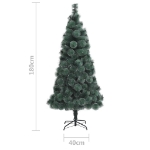 Albero di Natale Artificiale con Supporto Verde 180 cm PET