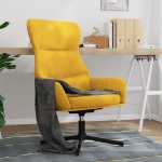 Sedia Relax Giallo Senape in Velluto