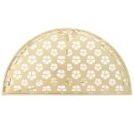 Tavolino Vintage in Metallo Semicircolare 72x36x74 cm Oro