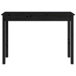 Tavolo Consolle Nero 110x40x75 cm in Legno Massello di Pino